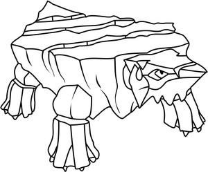 Pokemon Avalugg Coloring Page