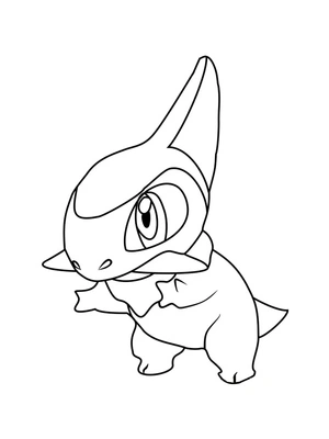 Pokemon Axew Coloring Page