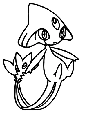 Pokemon Azelf Coloring Page