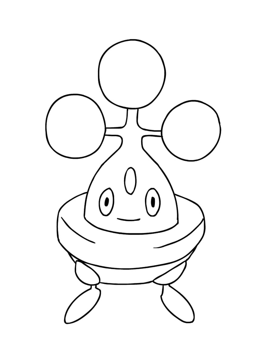Pokemon Bonsly Coloring Page