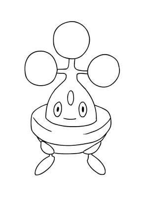 Pokemon Bonsly Coloring Page