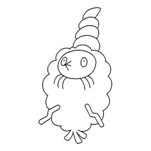 Pokemon Burmy Coloring Page