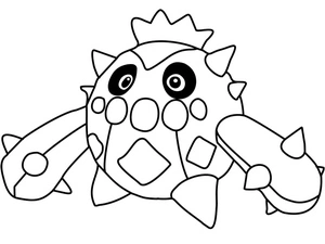 Pokemon Cacnea Coloring Page