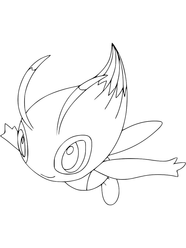 Pokemon - Celebi Coloring Page