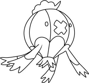 Pokemon Drifblim Coloring Page
