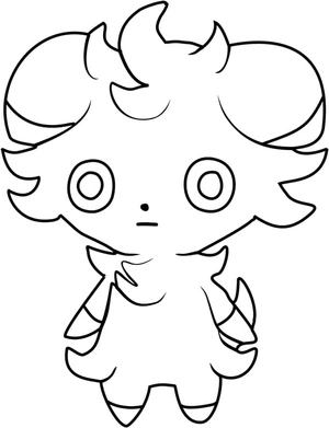 Pokemon Espurr Coloring Page