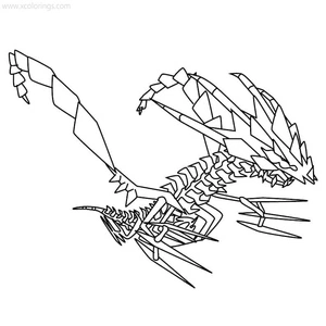 Pokemon Eternatus Coloring Page