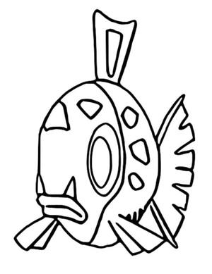 Pokemon Feebas Coloring Page