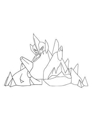Pokemon Gigalith Coloring Page