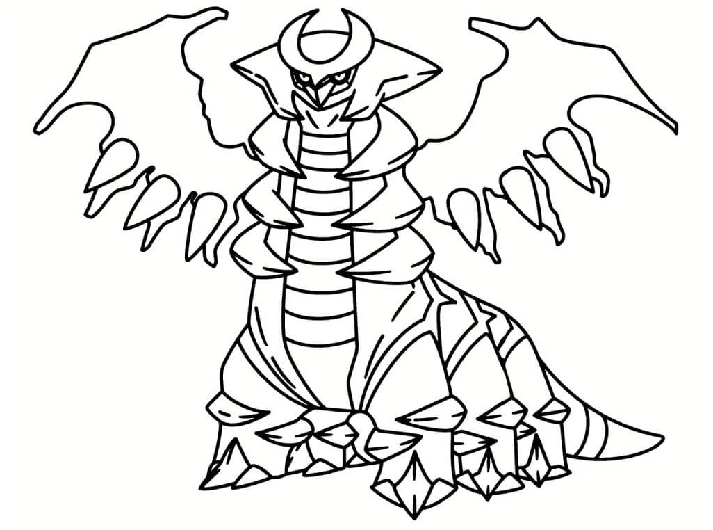Pokemon Giratina Coloring Page