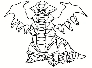 Pokemon Giratina Coloring Page