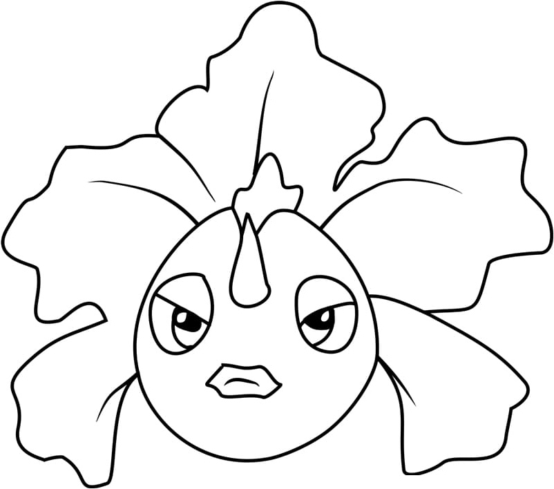 Pokémon Goldeen Coloring Page