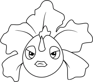 Pokémon Goldeen Coloring Page