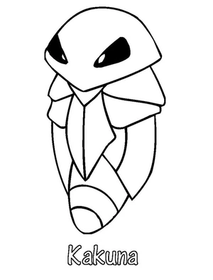 Pokemon Kakuna Coloring Page