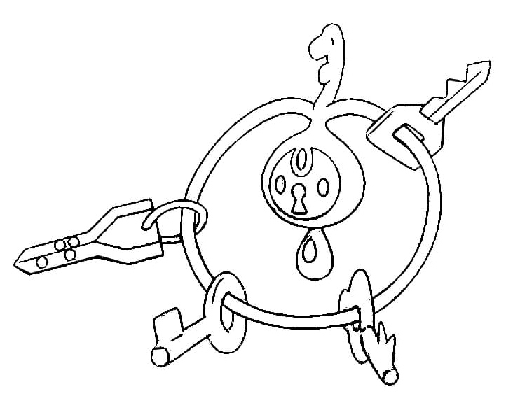 Pokemon Klefki Coloring Page