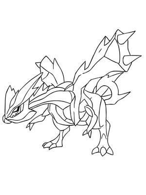 Pokemon Kyurem Coloring Page