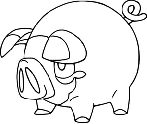 Pokemon Lechonk Coloring Page