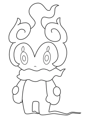 Pokemon Marshadow Coloring Page