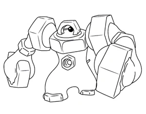 Pokemon Melmetal Coloring Page