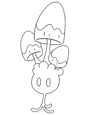 Pokemon Morelull Coloring Page