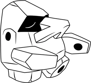 Pokemon Nosepass Coloring Page