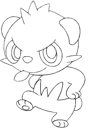 Pokemon Pancham Coloring Page