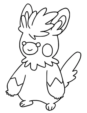Pokemon Pawmot Coloring Page