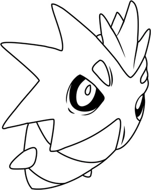 Pokemon Pupitar Coloring Page