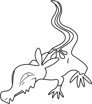 Pokemon Salandit Coloring Page