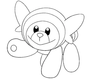 Pokemon Stufful Coloring Page