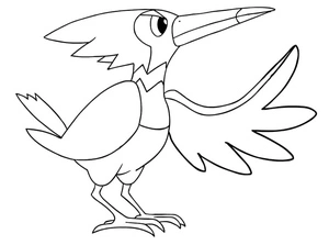 Pokemon Trumbeak Coloring Page