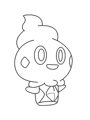 Pokemon Vanillite Coloring Page