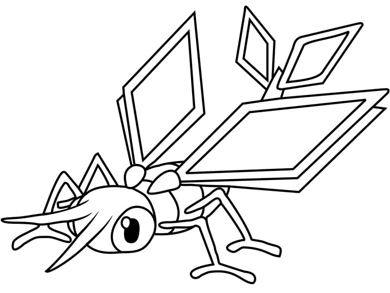 Pokemon Vibrava Coloring Page