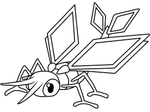 Pokemon Vibrava Coloring Page