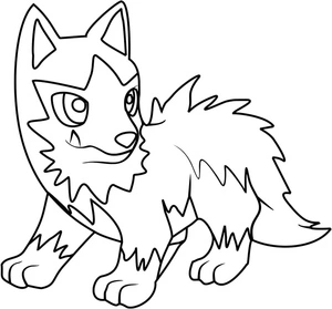 Poochyena Coloration Page Coloring Page