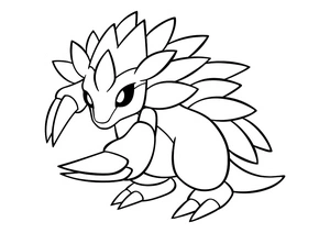Sandslash - Pokemon Coloring Page