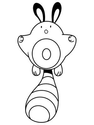 Sentret - Pokemon Coloring Page