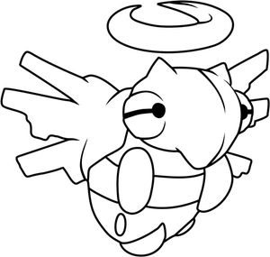Shedinja Pokemon - Colorful Shedinja Pokémon Coloring Page Coloring Page