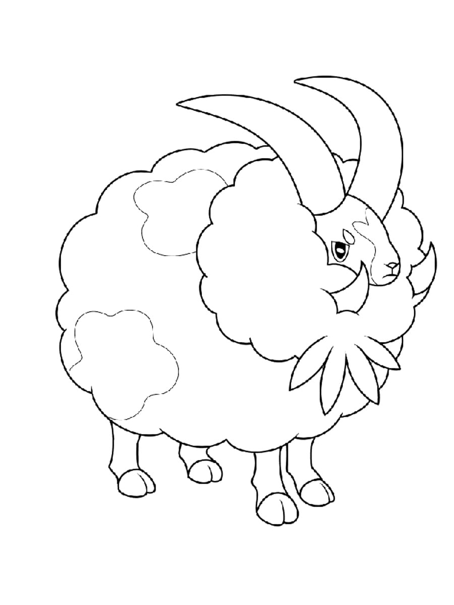 Wooloo Pokémon Coloring Page