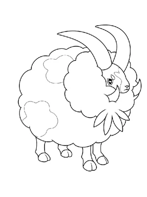 Wooloo Pokémon Coloring Page