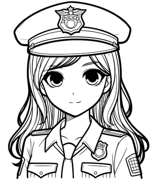 A Lovely Lady Police Officer