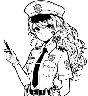 Image of a Police Girl