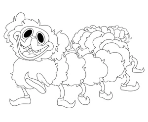 PJ Pug's Playtime Adventure - Chapter 2: Poppy Pillar Coloring Page