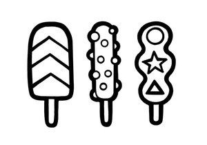 Printable Popsicles Coloring Page Coloring Page
