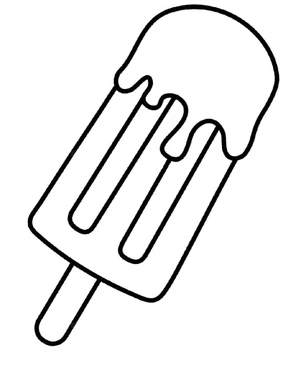 Tasty Popsicle Coloring Page