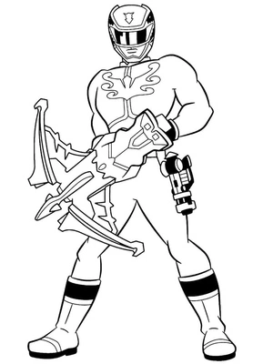Cool Power Rangers Coloring Page