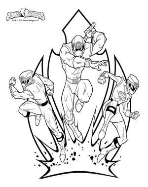 Power Rangers Ninja Storm Coloring Page Coloring Page