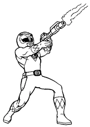 Power Rangers Strike Coloring Page