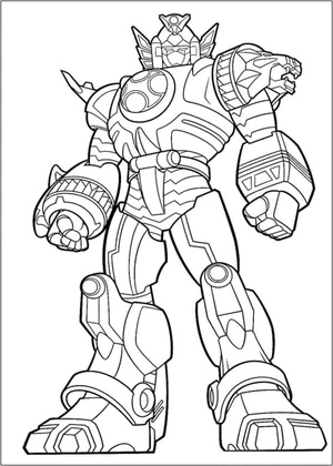Robot Power Rangers Coloring Page