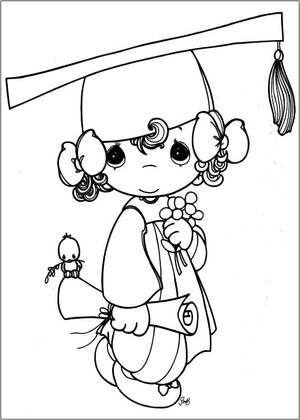 "Gracious Graduation Moments" Coloring Page